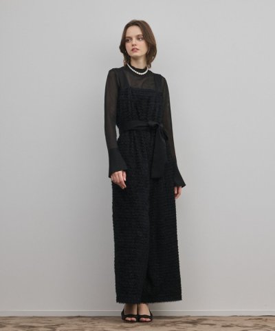 カットジャガードサロペット