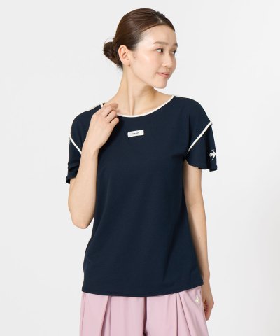 ルコックスポルティフ le coq sportif シアーニット袖フレア半袖Tシ