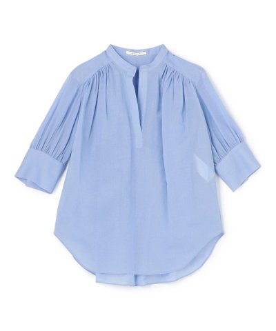 PLUMERIA / コットンシアーギャザーブラウス