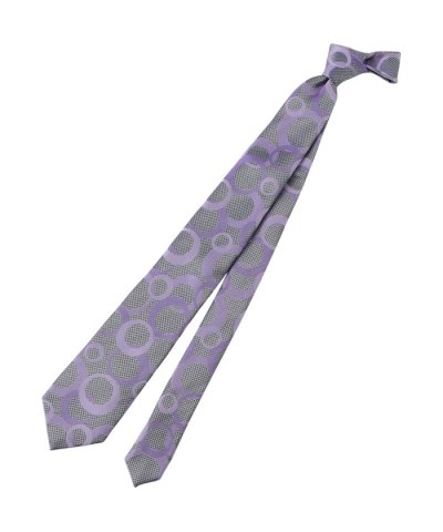 サークルパターンシルクタイ