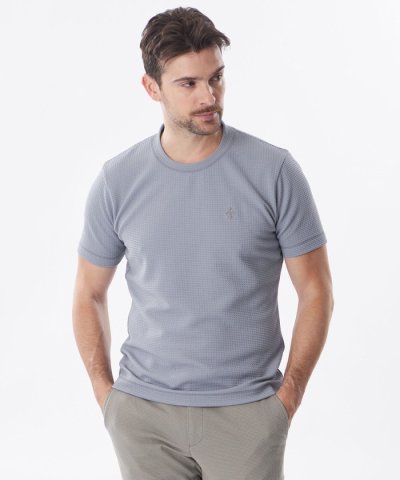 【セットアップ対応】ウェーブワッフルカットソー