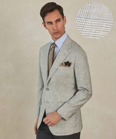 【CANONICO/カノニコ】ヴィンテージ ジャケット_エクリュグレンチェック