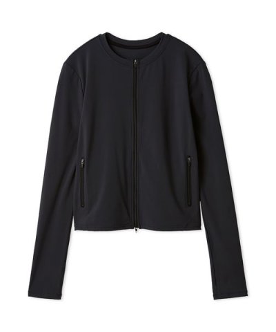 【Sustainaretch】ジップアップトップス/UVカット/接触冷感