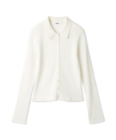 カラーテクスチャードニットカーディガン