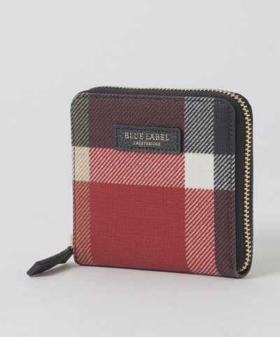 クレストブリッジチェックPVC二つ折り財布