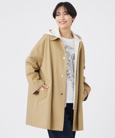 【はっ水・ウォッシャブル】テックスブリッドステンカラーコート