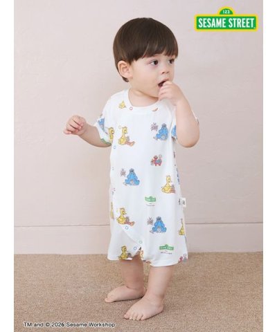 【SESAME STREET】【BABY】総柄ロンパース