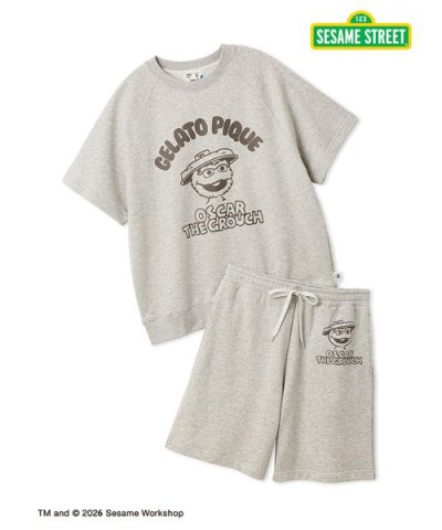 【SESAME STREET】【UNISEX】裏毛プルオーバー＆ハーフパンツセッ