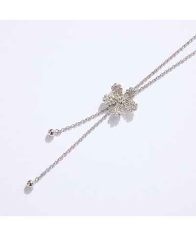 リリアンビューティ Liliane Burty フラワークリスタルシルバーネック