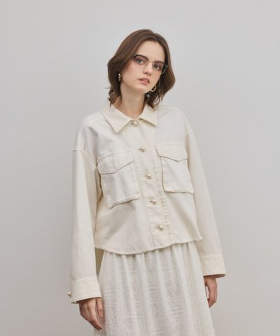 パール釦ピグメントシャツ