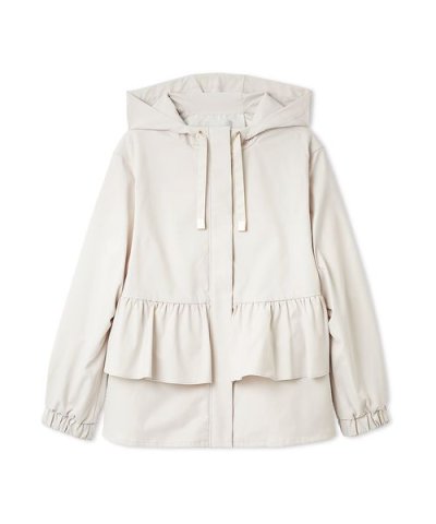 【UVカット】ティアードフリル撥水ブルゾン