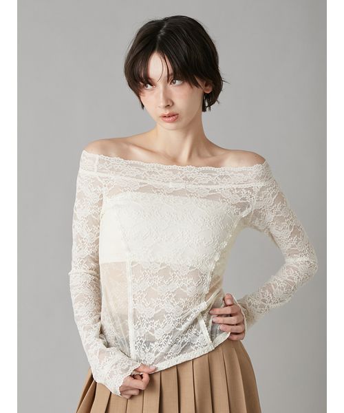 オフショルダーレーストップス(508754182)｜阪急百貨店公式通販サイト