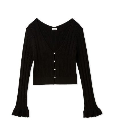 ウォッシャブルVネックニットカーディガン