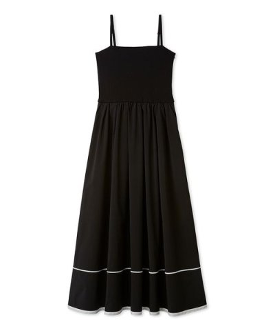 【WEB限定00サイズ】ウォッシャブルニットビスチェドッキングワンピース