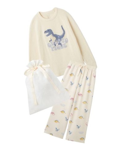 【ラッピング済み】エアリーモコダイナソージャガードプルオーバー&総柄ロングパンツ