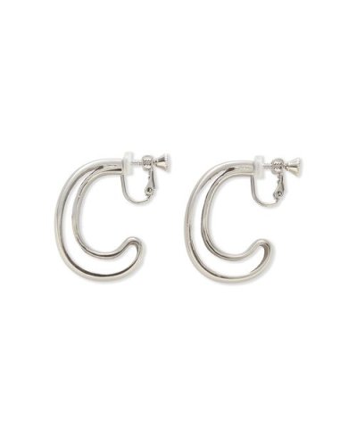 メタルドロップフープイヤリング