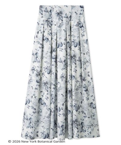 NYBG タックフレアマキシスカート