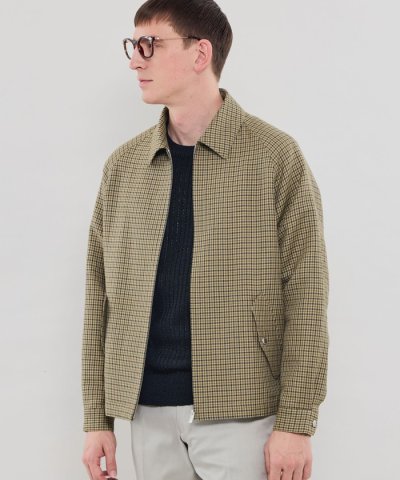 【DORMEUIL/ドーメル】ウールリネンハリントンジャケット