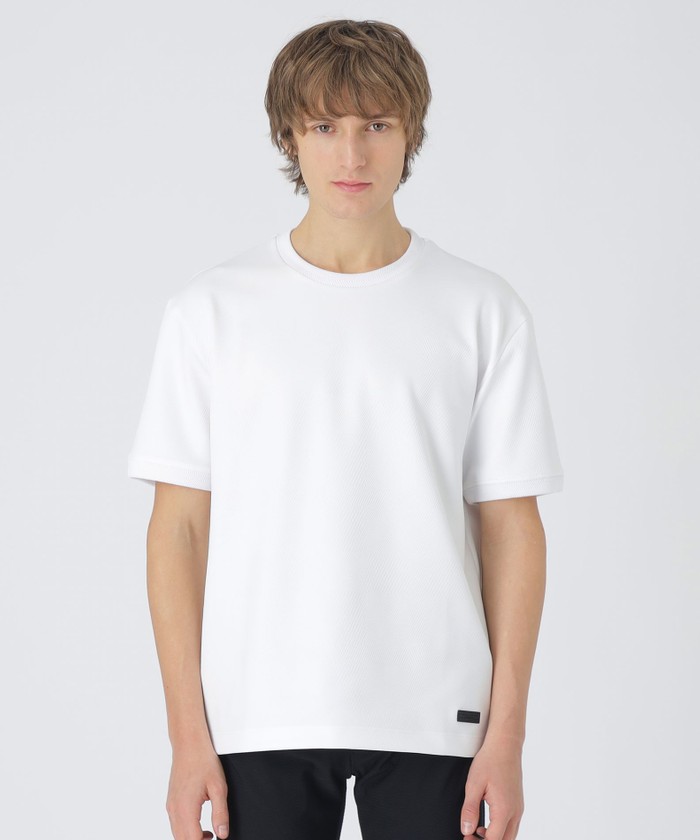 BLACK lab.】エンボスシャドーチェックTシャツ(508731330)｜HANKYU