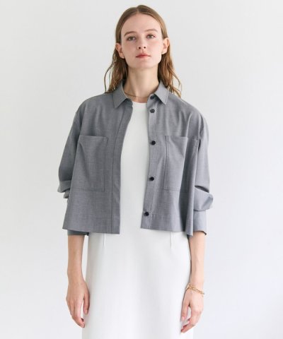 APOPHY / ステッチディテールショートシャツジャケット