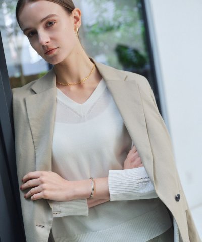 MICA / リネンブレンドテーラードジャケット