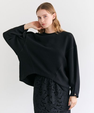 BROOM / スウェット風ライトフォルムプルオーバー