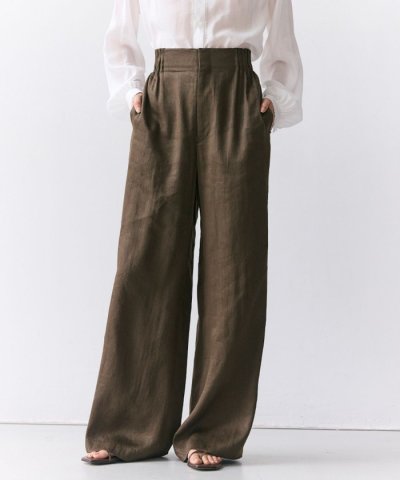 MICA / リネンブレンドイージーワイドパンツ