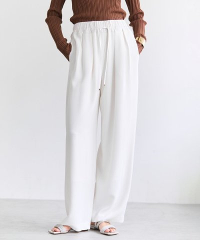 RUE / ドライタッチイージーセミワイドパンツ