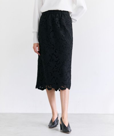 CITRINE / エンブロイダリーレースイージースカート