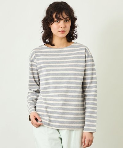GREY LABEL バスクボーダーカットソー