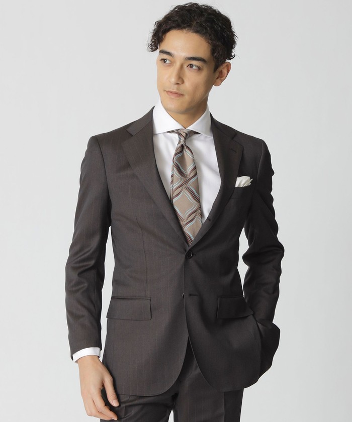 BAKER MODEL】シャドウフェイドストライプ柄スーツ(507806273)｜HANKYU