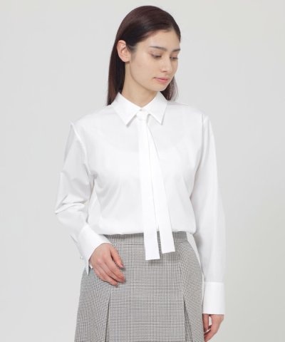 【ウォッシャブル】ハイカウントブロード　ブラウス