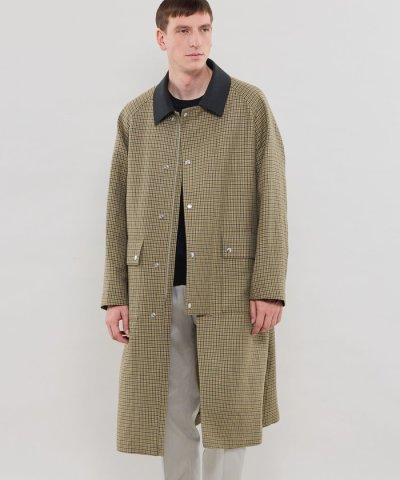 【DORMEUIL/ドーメル】ウールリネンハンティングコート