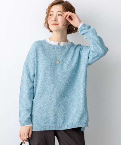 コットンギマムリネ チュニック ニット