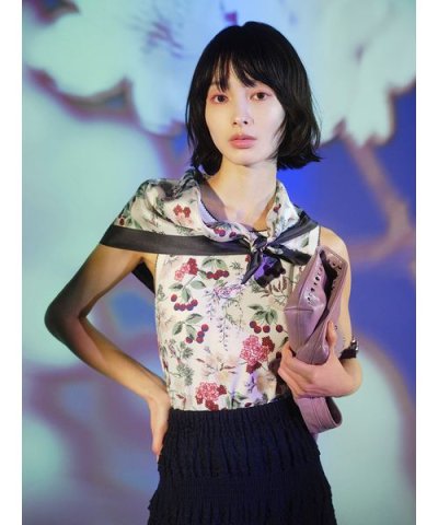 【LILY BROWN×KEITA MARUYAMA】ボタニカルチェリーロゴタン