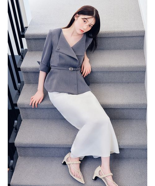 WEB限定】2wayジャケット＆ナロースカートセット(508756476)｜阪急