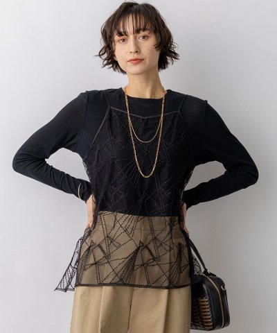 【一部先行予約】刺繍レース キャミソール