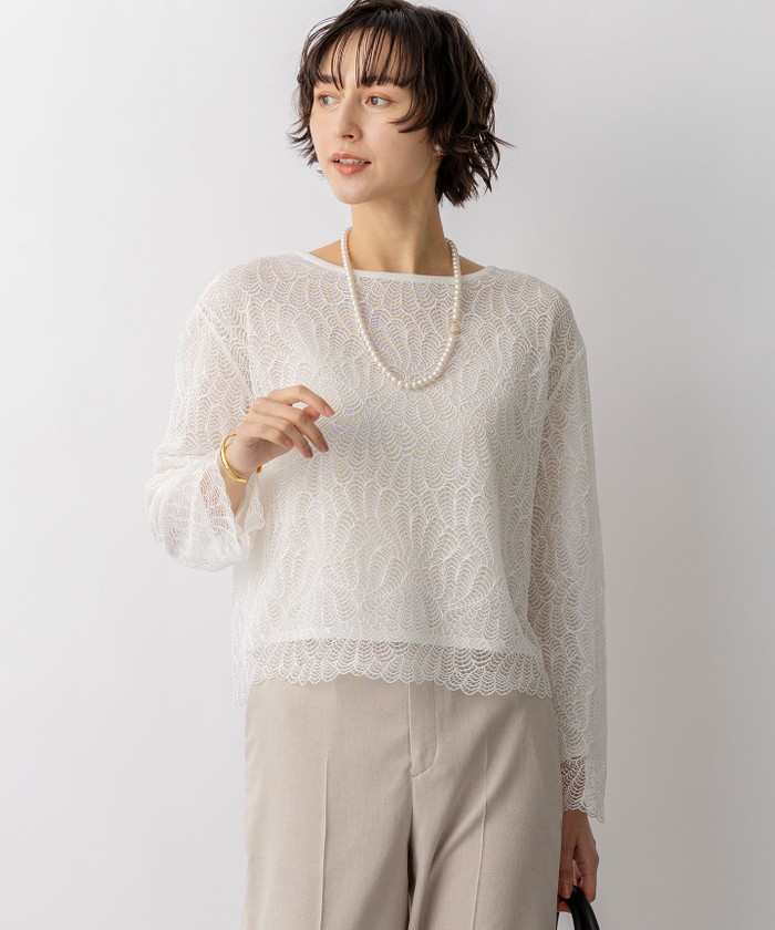 ホワイト系｜ニット・セーター｜23区 (Lサイズ)(ニジュウサンク L