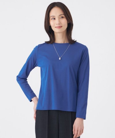 【接触冷感・ウォッシャブル】コットンフライスカットソー