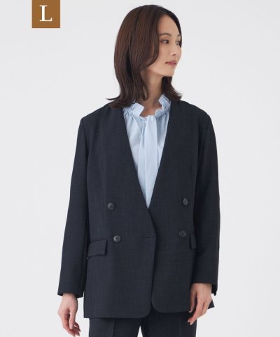 【L】【吸水速乾・ウォッシャブル】Reflaxキャンバスジャケット