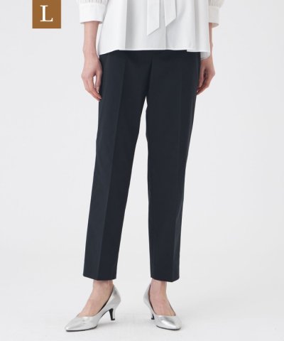 【L】【はっ水・ウォッシャブル】フリーモーションタフタパンツ