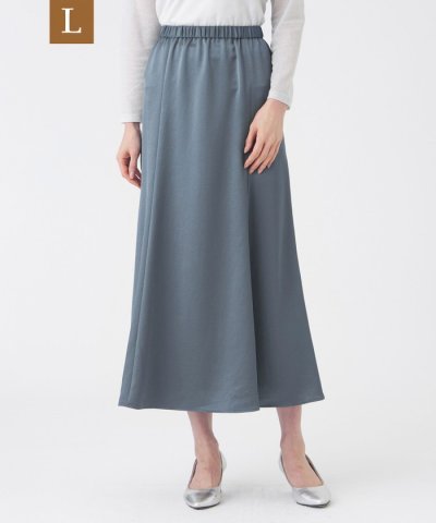 【L】【ウォッシャブル】ヴィンテージサテンスカート