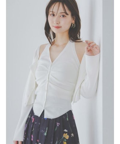 ホルターキャミ&カーデアンサンブル