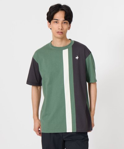 ルコックスポルティフ le coq sportif ストライプ半袖Tシャツ