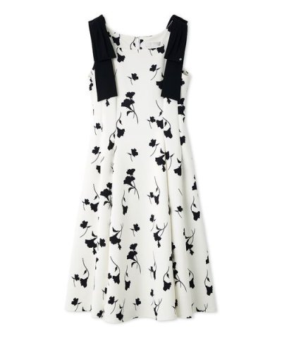 【多機能素材】ラッシュガードショルダーリボンワンピース