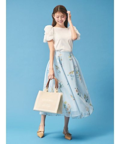 【洗える】タックバルーンスリーブカットソー