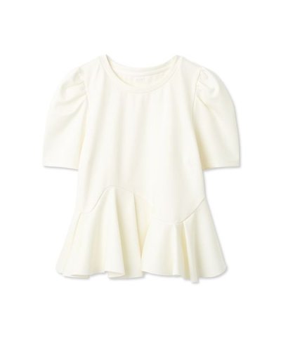 【洗える】アシンメトリーカットトップス