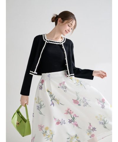 ミニメッシュフラワースカート