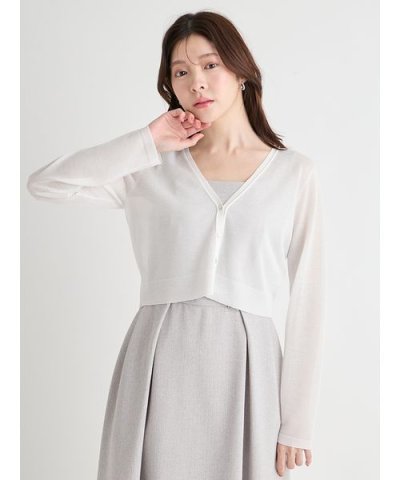 【洗える】シアーカーディガン