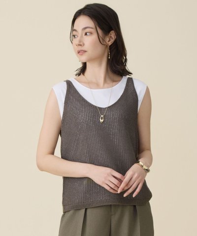 ペーパーコットンメッシュ ベスト